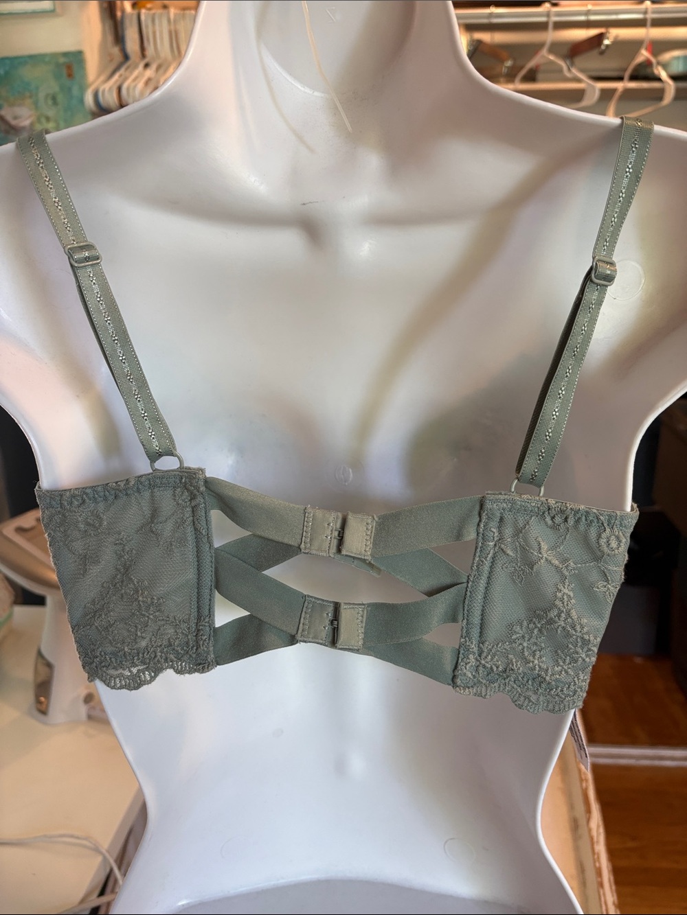 Intimately Free People Daydreamer Underwire Bra 34Ddd Green - Picture 5 of 10